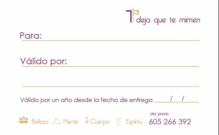 Tarjeta regalo Tessentia